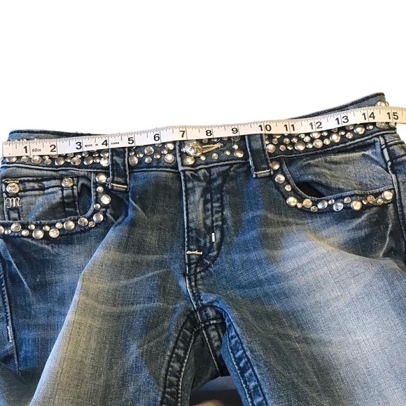 Miss Me Jeweled Flap Pocket Skinny Jeans Woman’s Size 27 - Picture 10 of 12